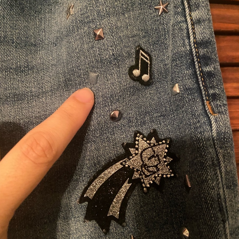 Karl Lagerfeld Jeans with Embroidered Accents - Picture 4 of 6